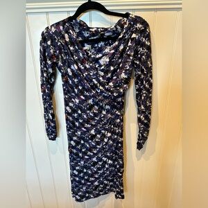 ONE FORTY 8 Ladies Women’s Size 0 Zero Black White Blue Purple Long Slee…